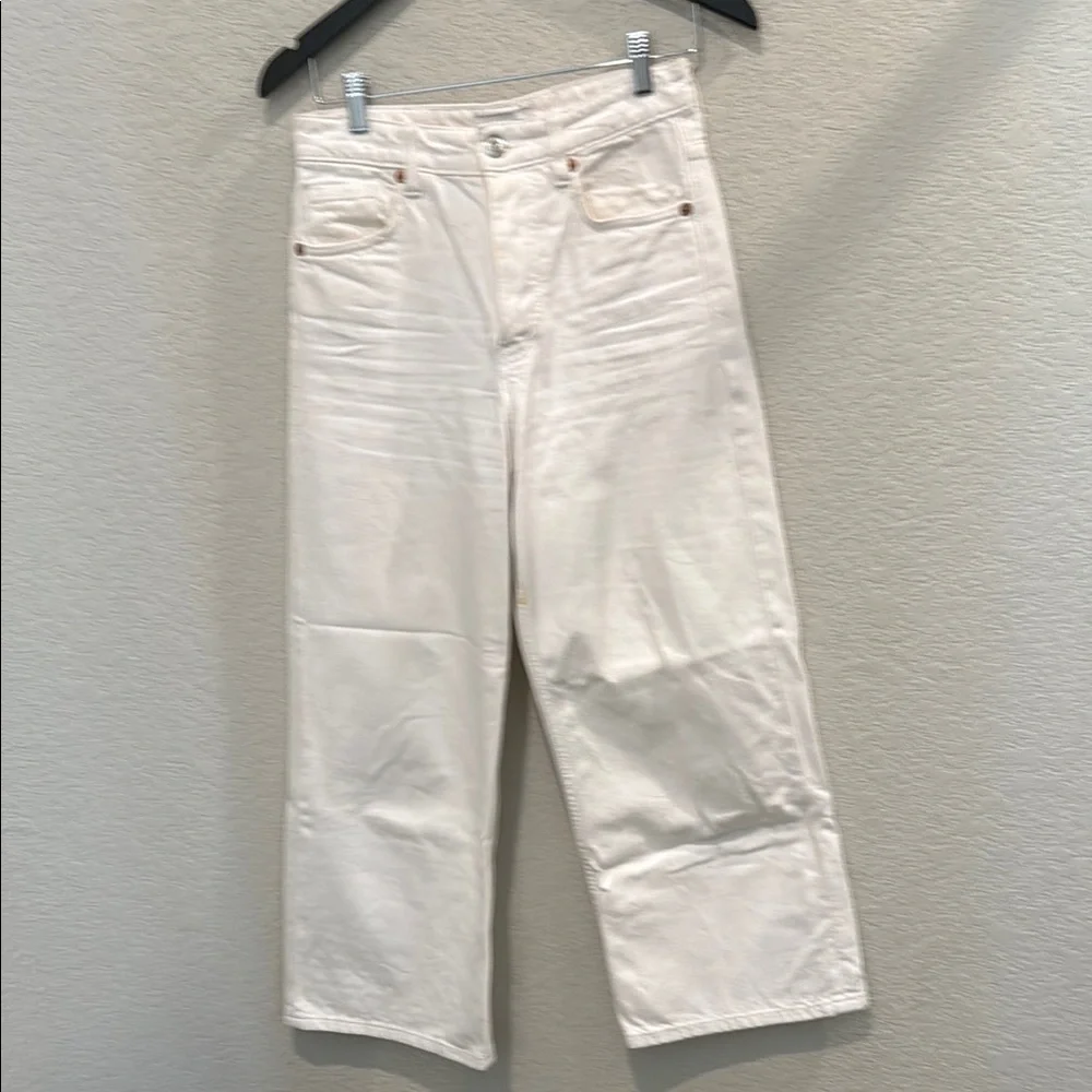Zara White Wide-Leg Jeans size 4 - Picture 2 of 14